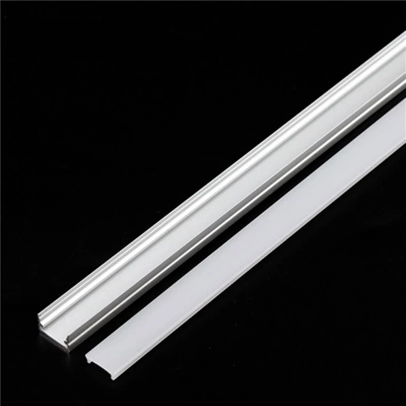 2-30pcs / lot 0.5m / pcs LED Aluminum profile for 5050 3528 5630 milky white LED strip/channel transparent cover