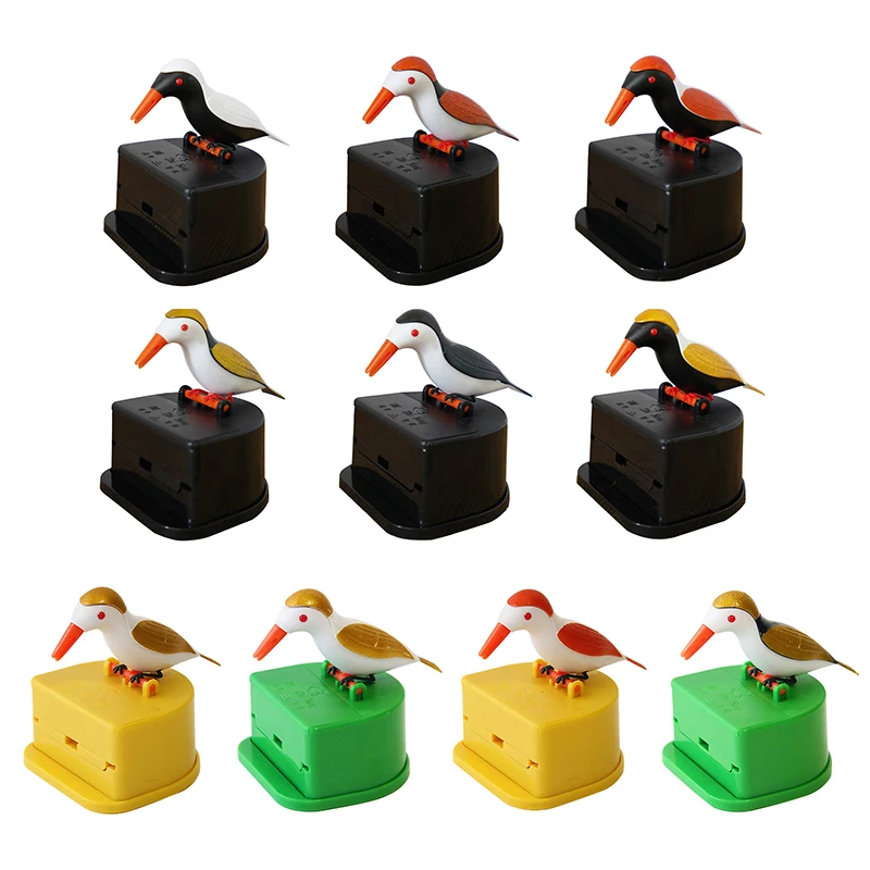 1Pcs Cute Bird Toothpick Dispenser Gag Gift Cleaning Teeth High Quality Material Automatic Bird Toothpick Box