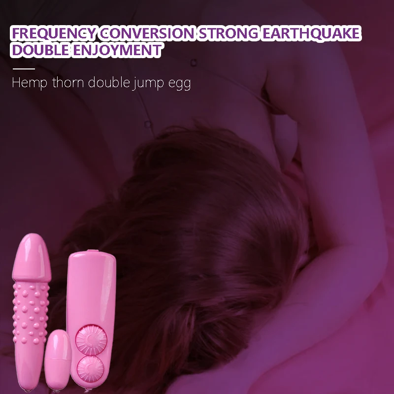 

Sex Toy Double-Headed Vibrator with Tingling Wired Control Vibrating Egg Masturbation Device for Adults Couple Sex Toys TK