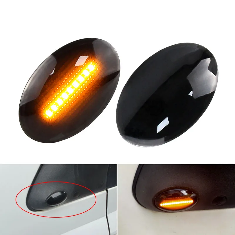 2PCS For Ford Fiesta III IV MK3 MK4 19902000 2001 KA Mondeo I Transit Tourneo lamp turn signalLED Fender Light Side Marker