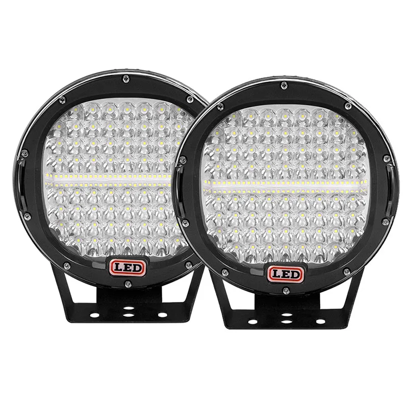 Auxtings 9 ''225/294W Led Werken Licht Rood/Zwart IP67 High Power 4X4 Offroad auto 9in Spot Beam Led Licht 12/24V Voor Auto