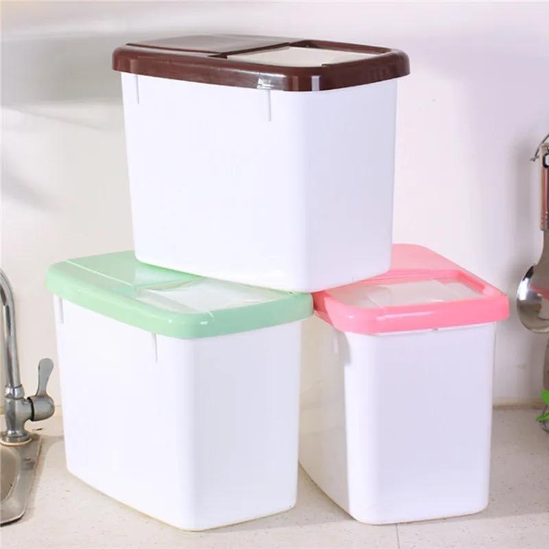 Cereal Disp Rice bucket Home Division seal Insect and moisture proof kitchen Rice storage box Whole grain storage Dispenser