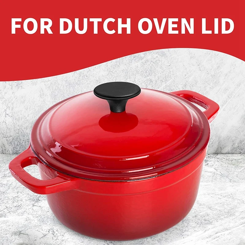 

4 Sets Dutch Oven Knob Bakelite Replacement Knob Pot Lid Handle for Le Creuset Aldi Lodge Enameled Dutch Oven