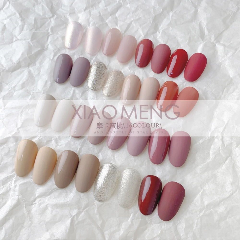 1 Palette Feste Creme Nail art Gel 16 Farbe In 1 Tränken Weg Von UV/LED Polnischen Lack Salon Gel polnischen Lack Dekorationen Werkzeug Set VI