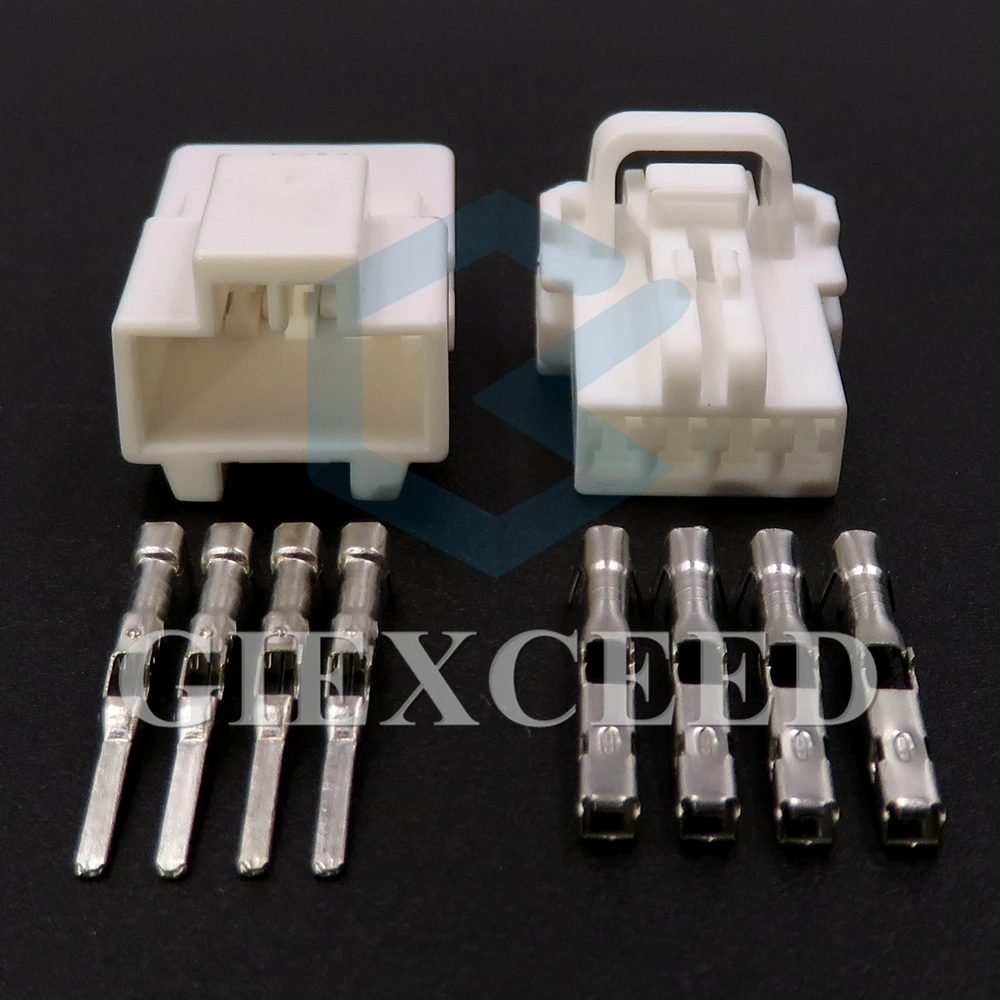 2 Sets 4 Pin MG611275 Automotive Wire Harness AC Assembly Unsealed Connector With Terminal MG621389 Male Female Docking Socket