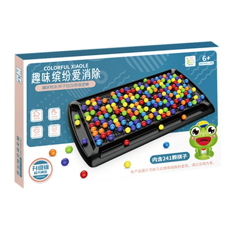 

Kids Board Games, Fun Board Game Educational Toy, Rainbow Beads Go Games Set, Puzzle Chess Board Matching Game