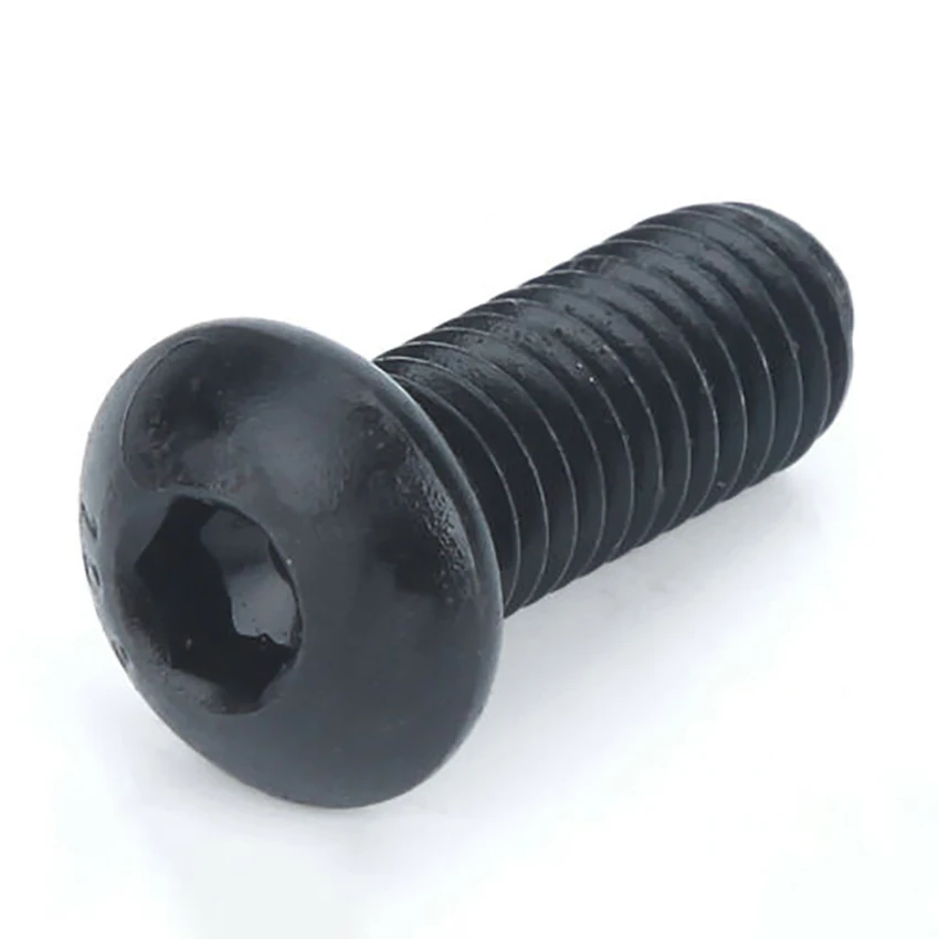 3Pcs BSW 1/4-20  3/8-16 Black Zinc Button Head Hex Socket Screws Allen Bolts High Tensile Grade 10.9