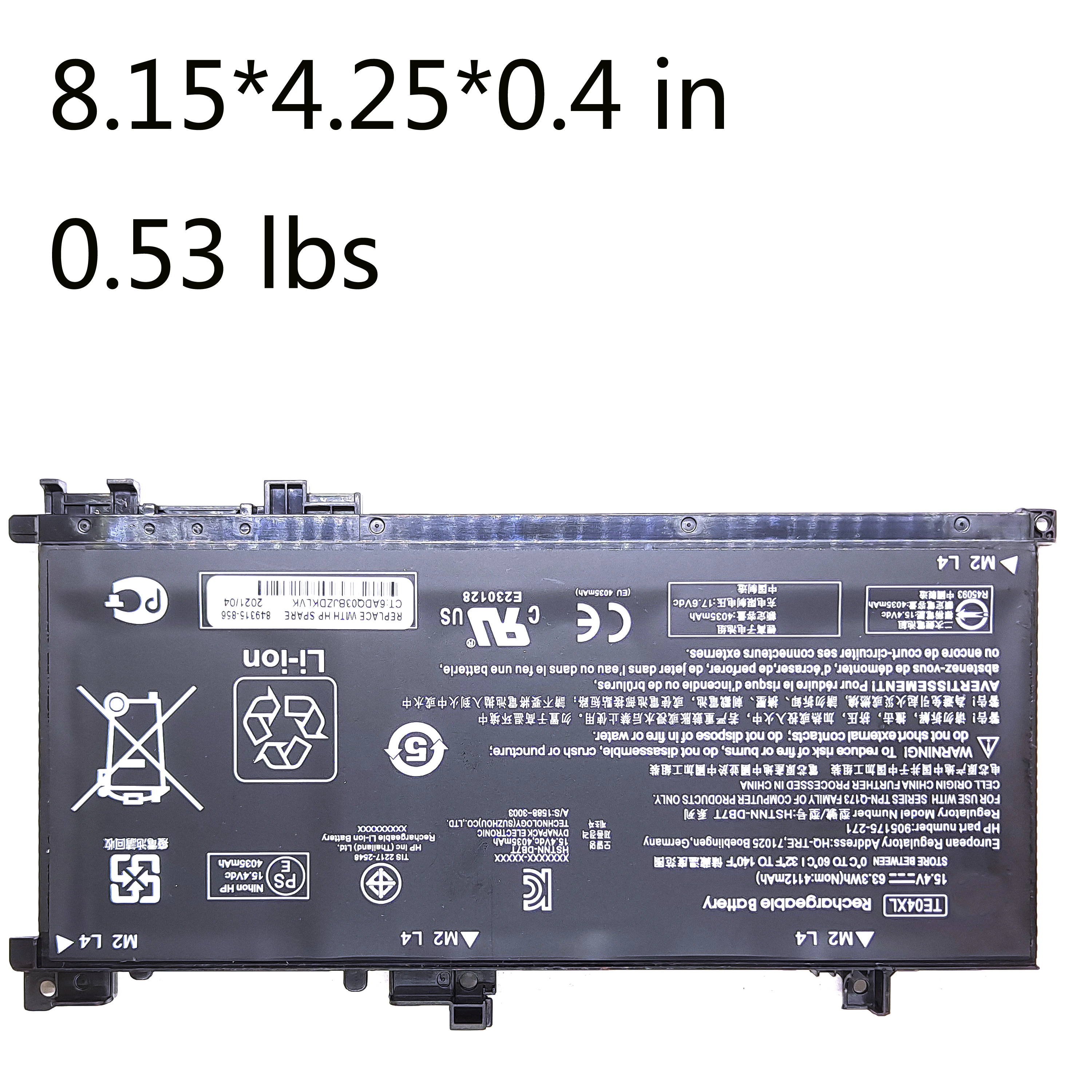 Genuine Original TE04XL TEO4XL 905175-271 HSTNN-DB7T TPN-Q173 Laptop Battery For HP Omen 15-AX200 Pavilion 15-BC200 15t-bc200