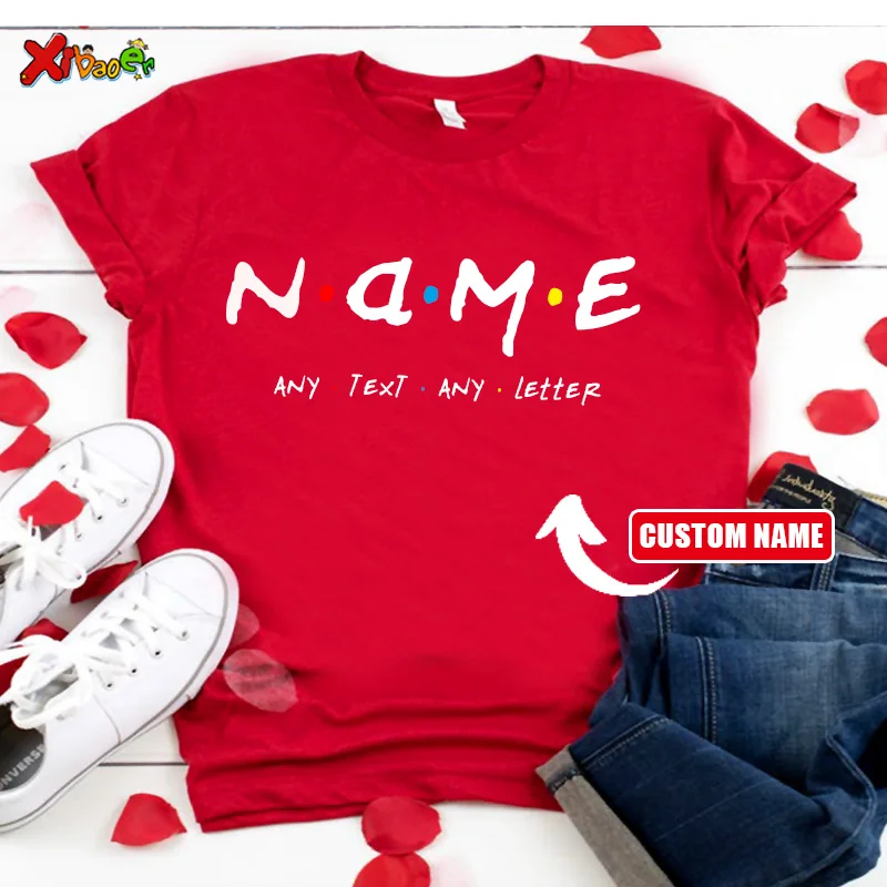 Custom Name Shirt Gift Birthday Boys Personalized T Shirt Friend TV Shirts Kids Summer Boys Clothes Toddler Baby Girls Clothing