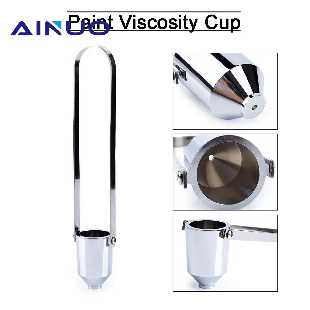 50ml Measuring Cup Paint Viscosity Cup Viscometer Flow Cup Mixing Thinning Tool Stainless Steel 2#