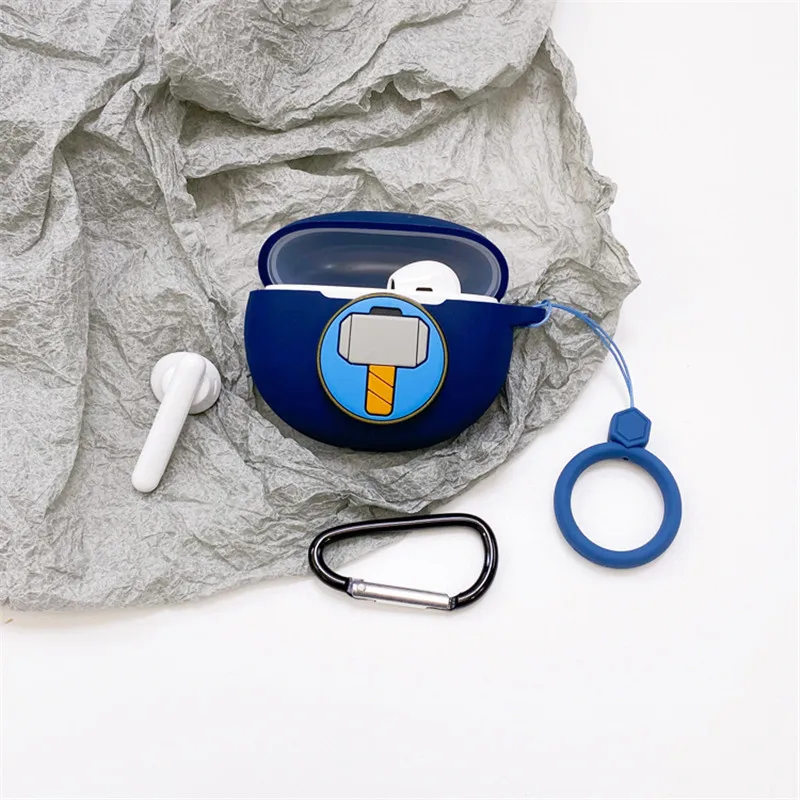 الكرتون ديزني مارفل حقيبة سماعة الاذن غطاء ل ممن لهم انكو الهواء سيليكون سماعة لاسلكية تعمل بالبلوتوث سماعة واقية مع هوك