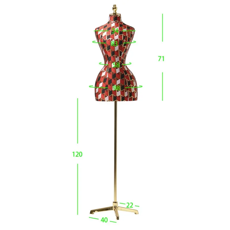 4 Styles High-Quality Full Female Torso Mannequin Body Metal Triangle Base For Wedding Clothing Display