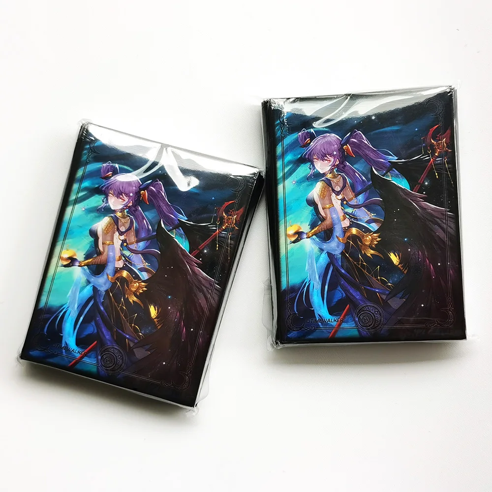 100pcs/Lot Card Sleeves Goddess Phoebe Eris Lie Card Protector 66x91mm for Board Game TCG/MTG/PKM Trading Cards Holographic Foil