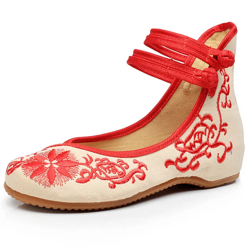 Sun flower cloth shoes national style blue-and-white porcelain embroidery increase the ancient style Hanfu with shoes   WSH2291