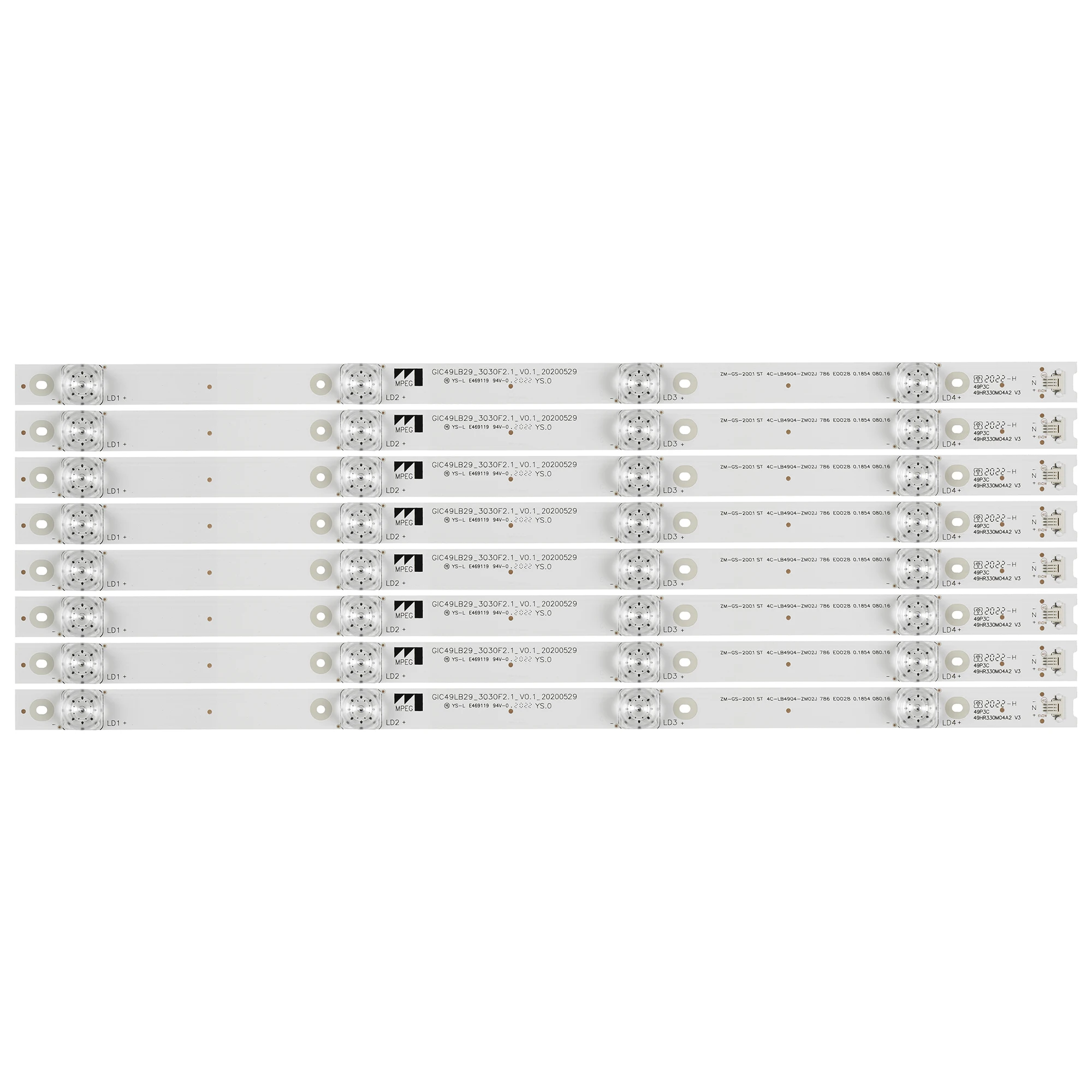 

LED Backlight strip for TCL 49UC6306X1 GIC49LB29-3030F2.1-V0.1 49UD6596 49P3F 49A950C 49BC7600 4C-LB4904-HR06J