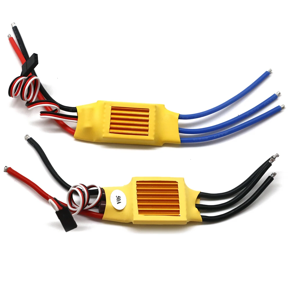 RC Brushless ESC 20A 30A 40A 50A 60A 80A 2-7S Lipo 5V BEC Output With Heat Sink For Drone Helicopter Airplane Model