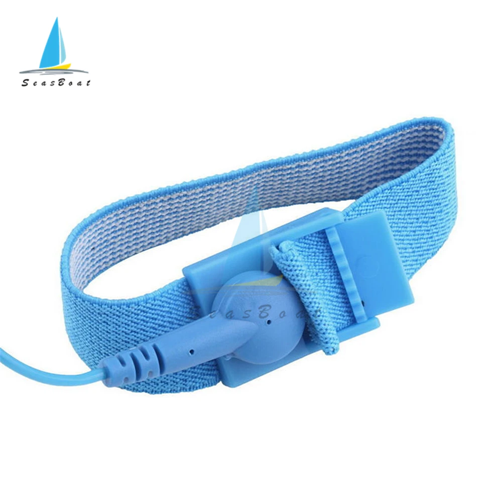 Anti Static ESD Wristband Wrist Strap Discharge Cables Elastic Band Cordless Wireless Clip For Electrician IC PLCC Worker