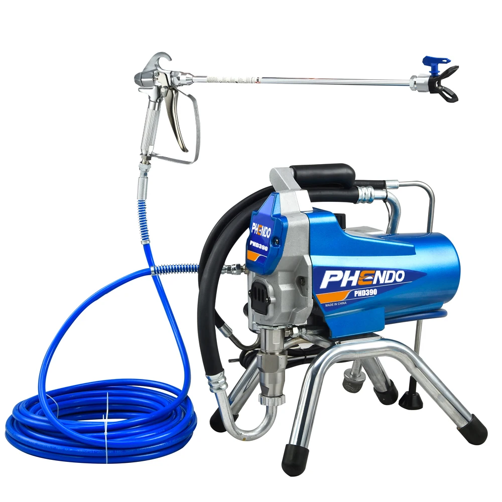 PHENDO 390 Airless Paint Sprayer Machine 1200W with Spray Gun Suit for Renovation Team Painter Home Improvement