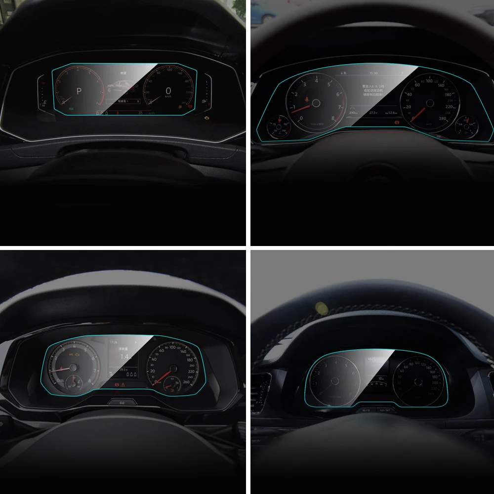Protector de pantalla para Panel de instrumentos de coche, película protectora para Volkswagen de TPU, VW, T-ROC, Touran, Bora, accesorios interiores de coche