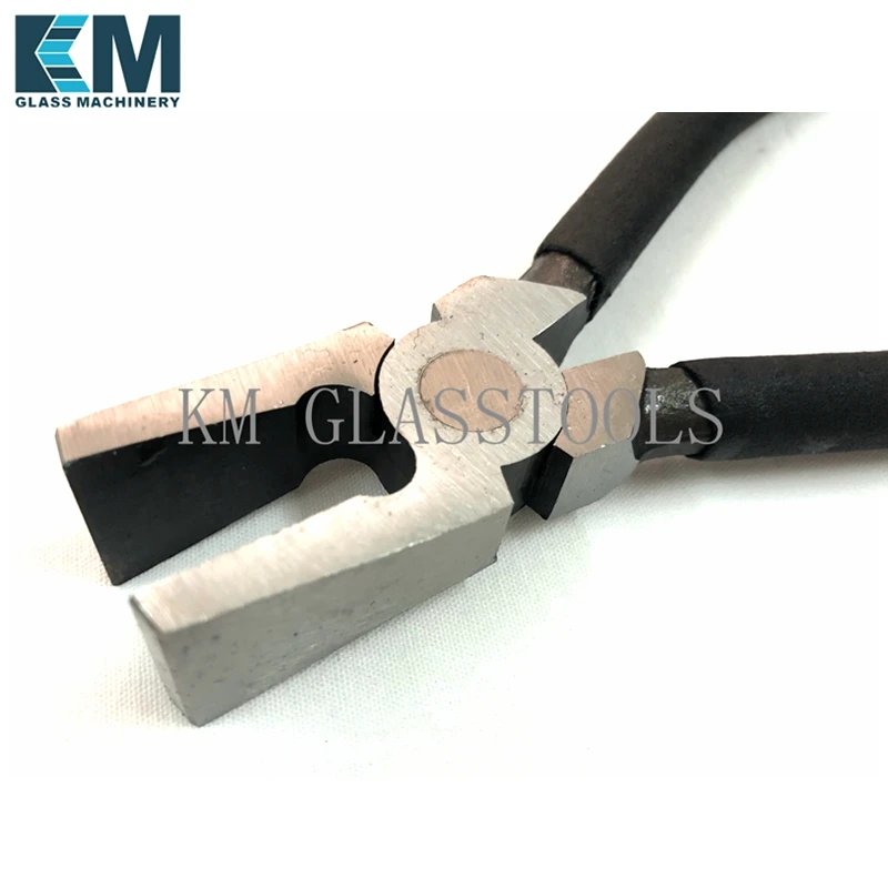 KM Brand High Quality Glass glass tools,Glass Flat Plier ,Mending Pincher with Flat nozzler.K-020