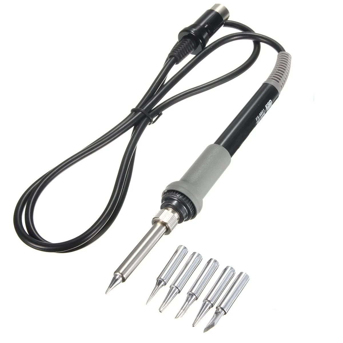 FX-8801 65W Compatible Soldering iron handle+ 5 Tips for HAKKO FX-888 FX-888D