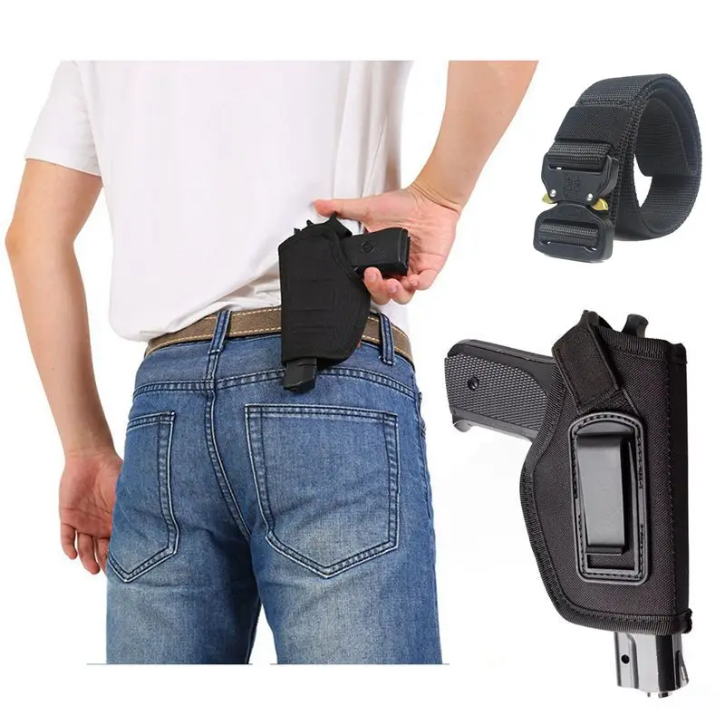 

Tactical Compact Pistol Holster Waist Case Glock Gun Bag Outdoor Sport Hunting Accessory 92 Sig Sauer P226 USP Colt 1911