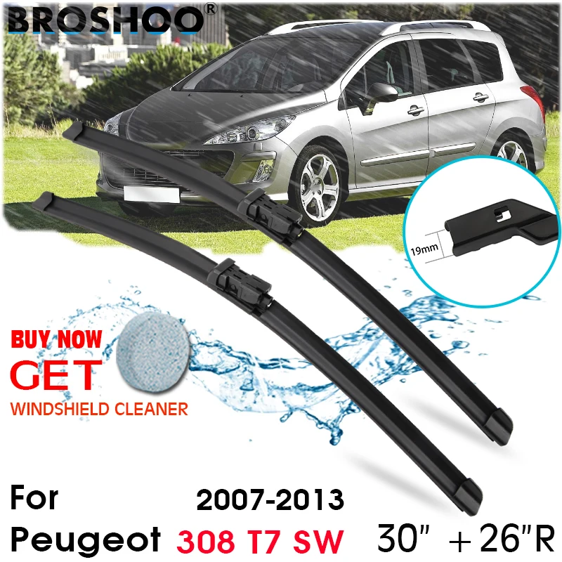 

Car Wiper Blade Front Window Windscreen Windshield Wipers Blades Arm Auto Accessories For Peugeot 308 T7 SW 30"+26"R 2007-2013