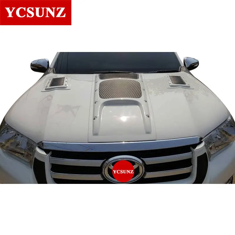 Bonnet Scoop Hood For Toyota Hilux Reco Rocco 2016 2017 2018 2019 2020 fortuner sw4 2016-2020 - Image 4