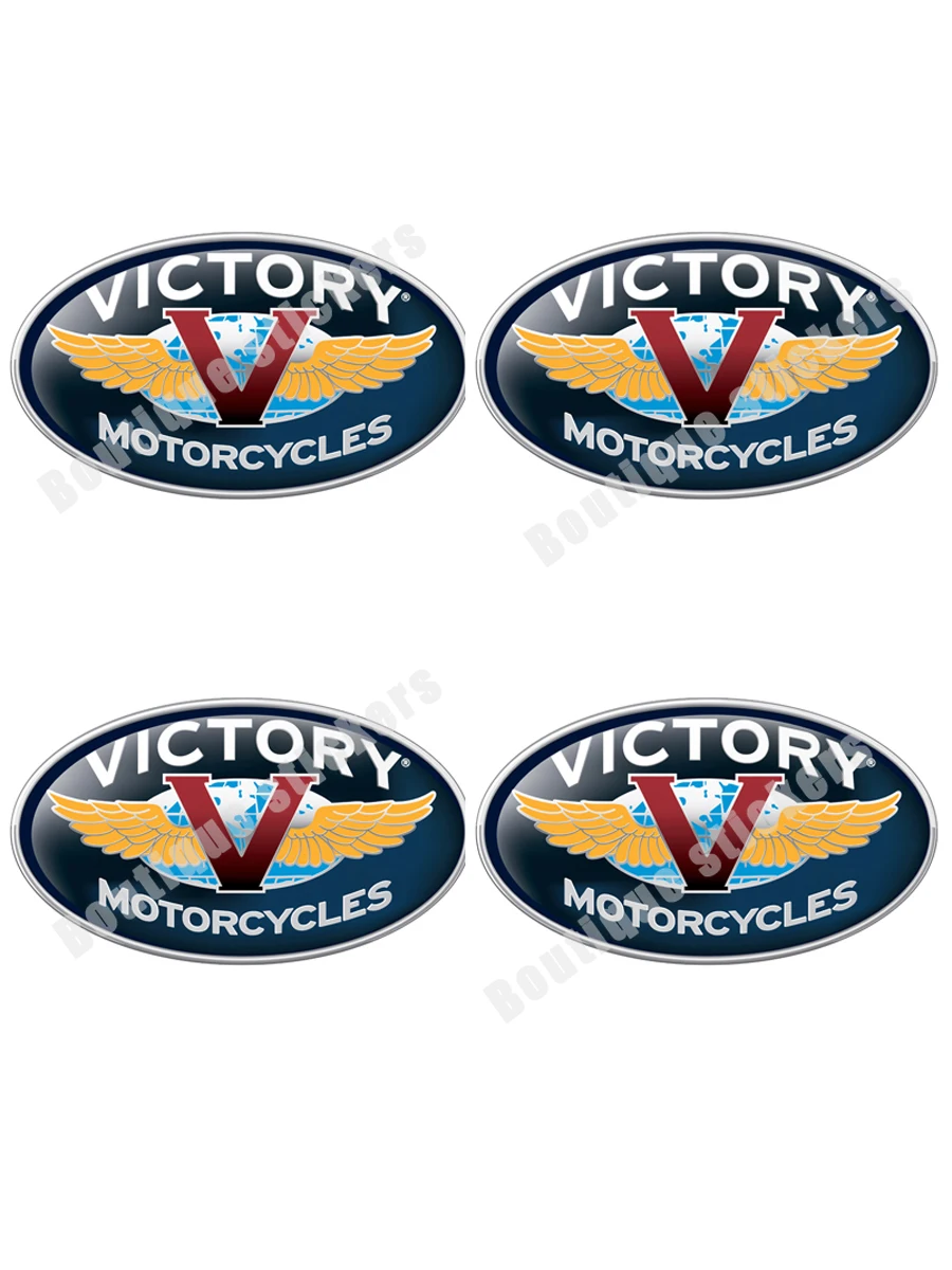 4X Victory American Motorcycle Bike Car Sports Vinyl Sticker Decal CornHole Car Bumper Window Windshield Accessories Trunk