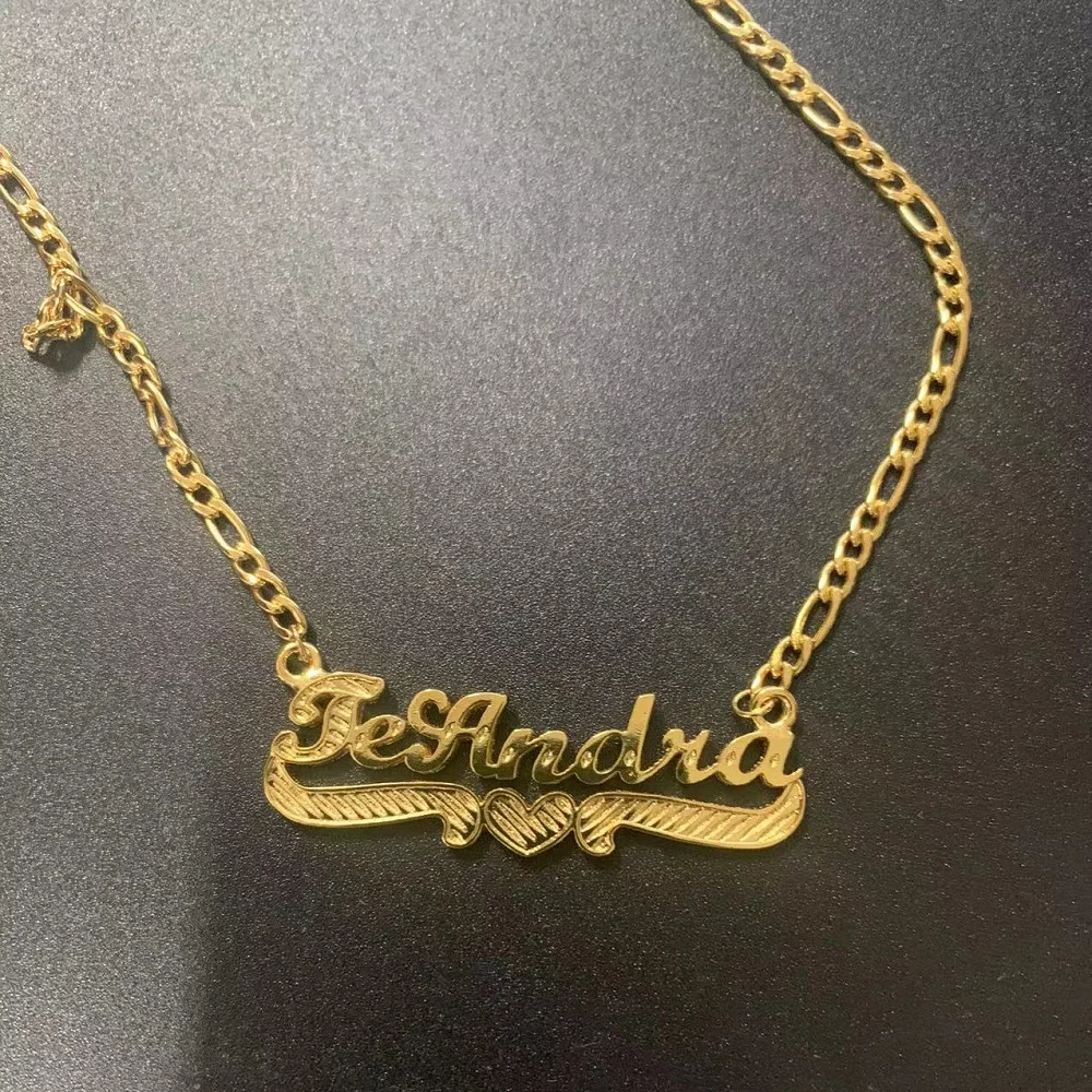 Personalized Name Necklaces Custom Name Necklace Customized Nameplate Pendant Chains Custom Name Necklace Women Jewelry Gifts