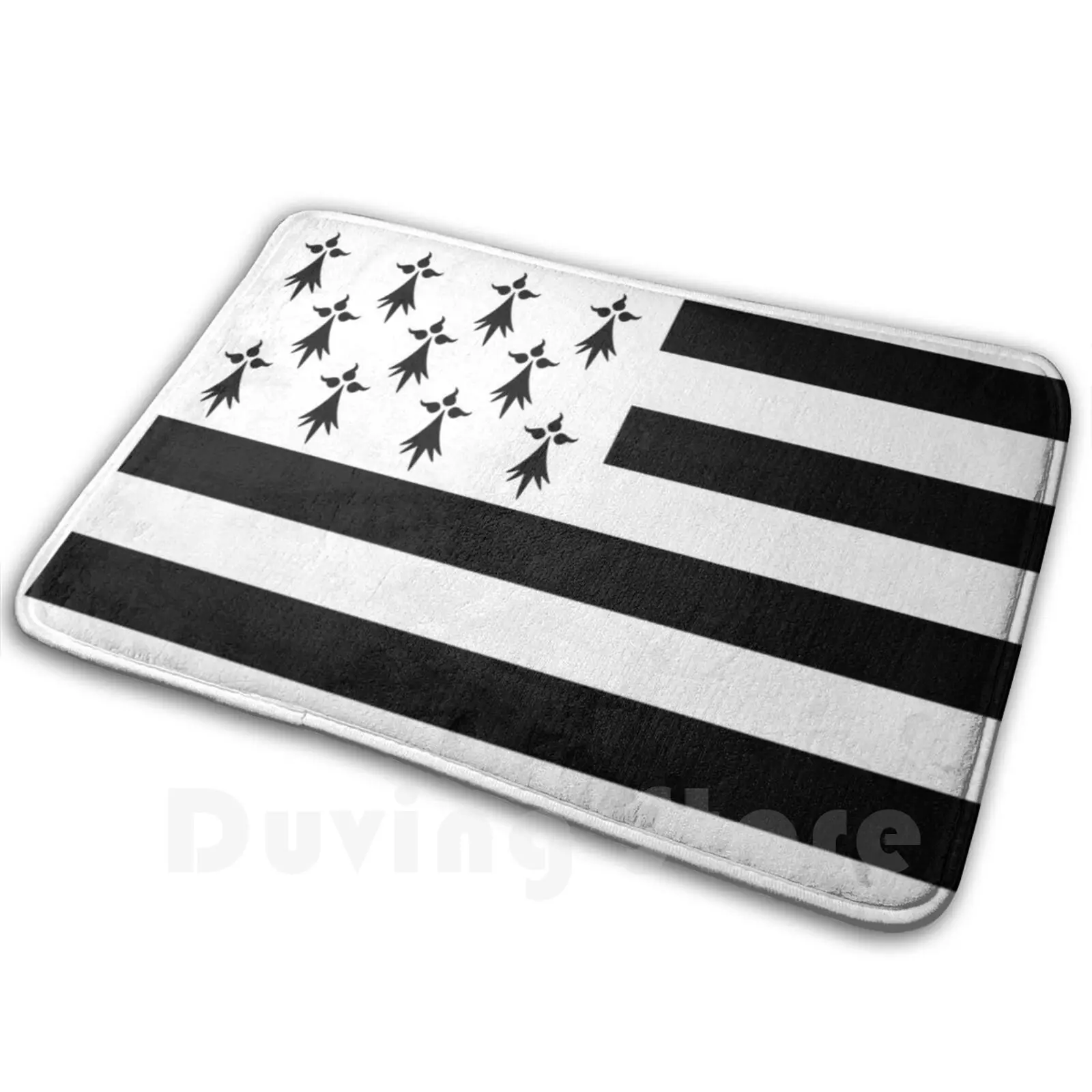 Breton Flag Mat Rug Carpet Anti-Slip Floor Mats Bedroom Brittany Breizh Breton