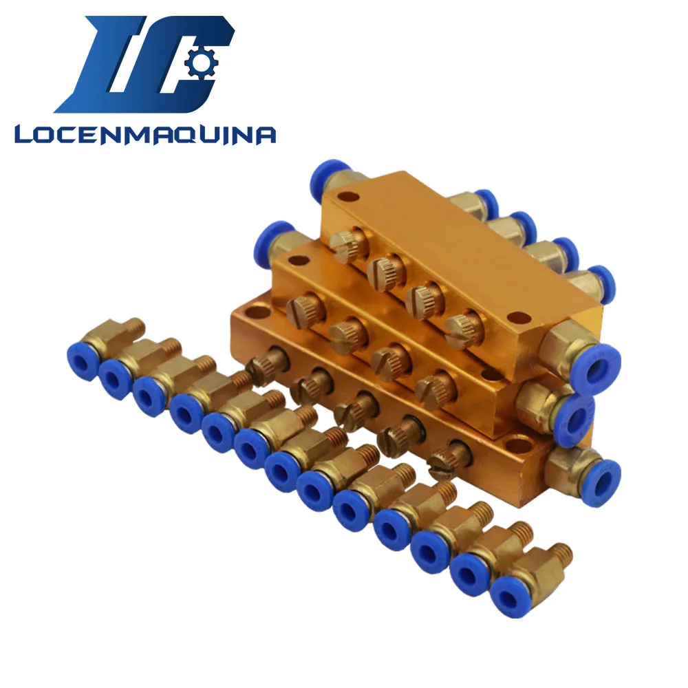 600CC Manul Lubrication Oil Pump CNC Machine Kit Output Kit 4mm 6mm for CNC Machine Guide Rack Gear and Pinion Tool