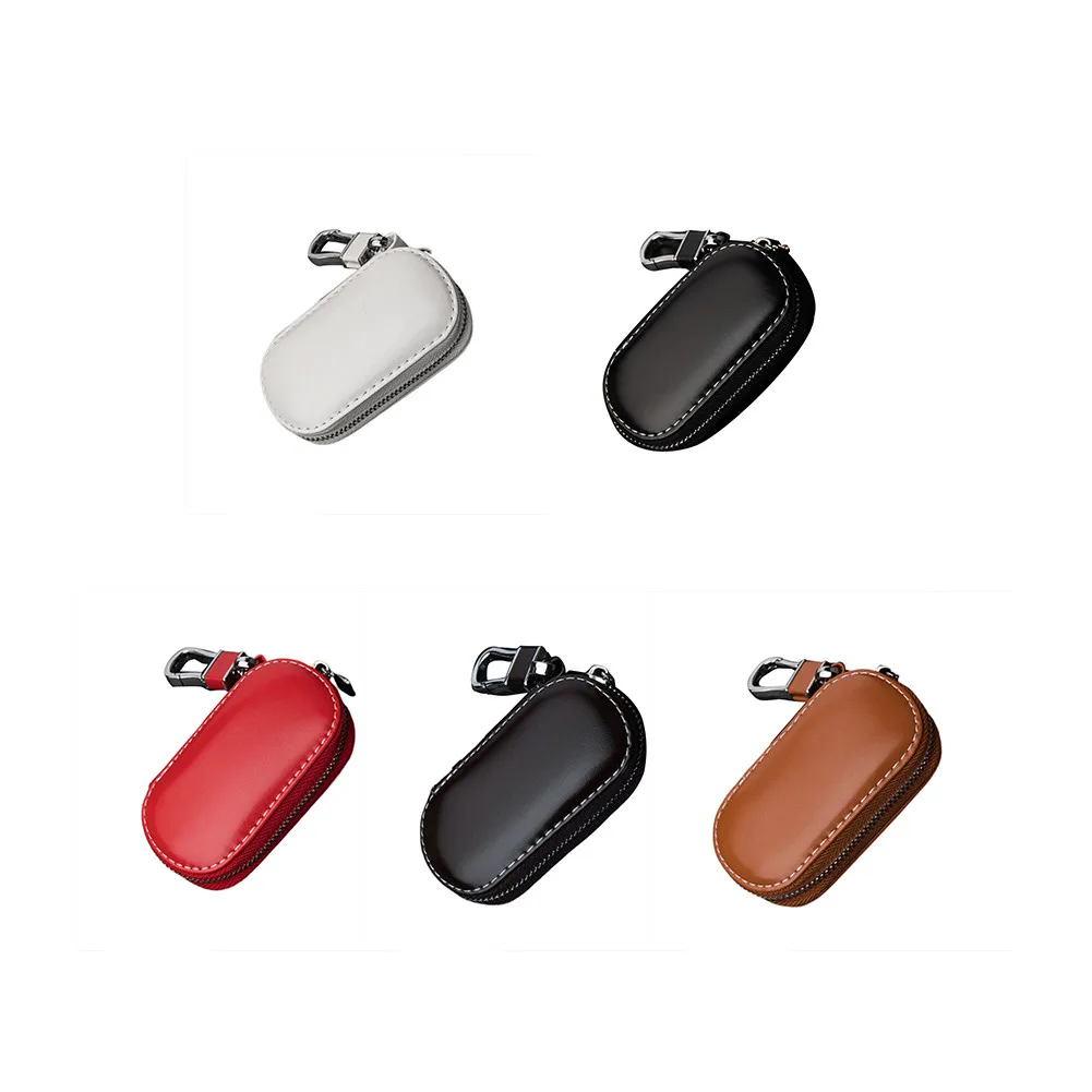 Key Case Multi-function Leather Key Case Car Key Bag For Faraday Cage Keyless Entry Key Fob Pouch, Car RFID Key Security Famous