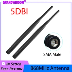 868MHz 915MHz Antenna 5dbi SMA Male Connector GSM 915 MHz 868 MHz IOT antena outdoor signal repeater antenne waterproof Lorawan