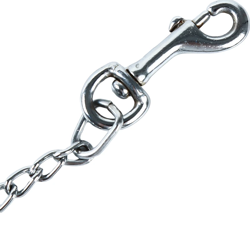 Cadena de Metal antimordeduras para perros pequeรฑos, medianos y grandes, Correa con mango, accesorios para mascotas