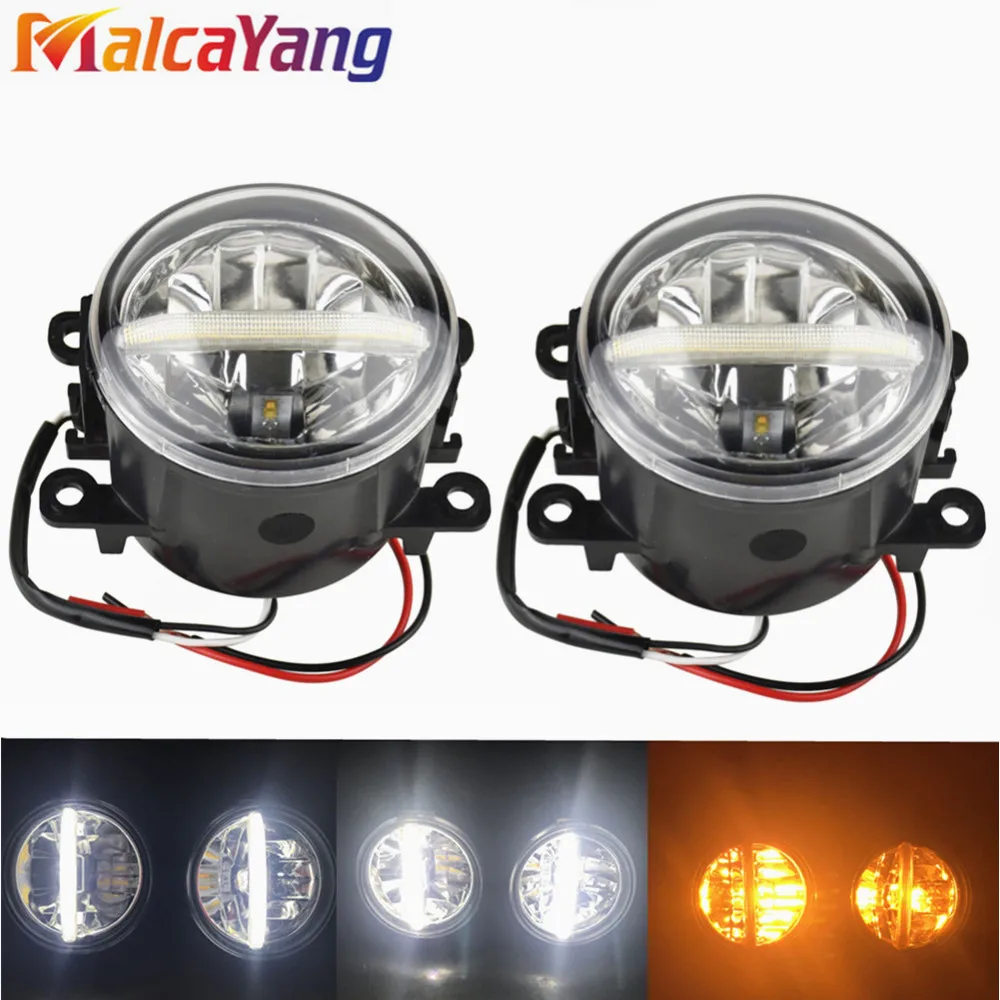 2pcs/pair (Left+Right) Angel Eye car-styling Fog Lamps LED Lights For Nissan Navara Note Pathfinder Pixo Armada Interstar 2002-