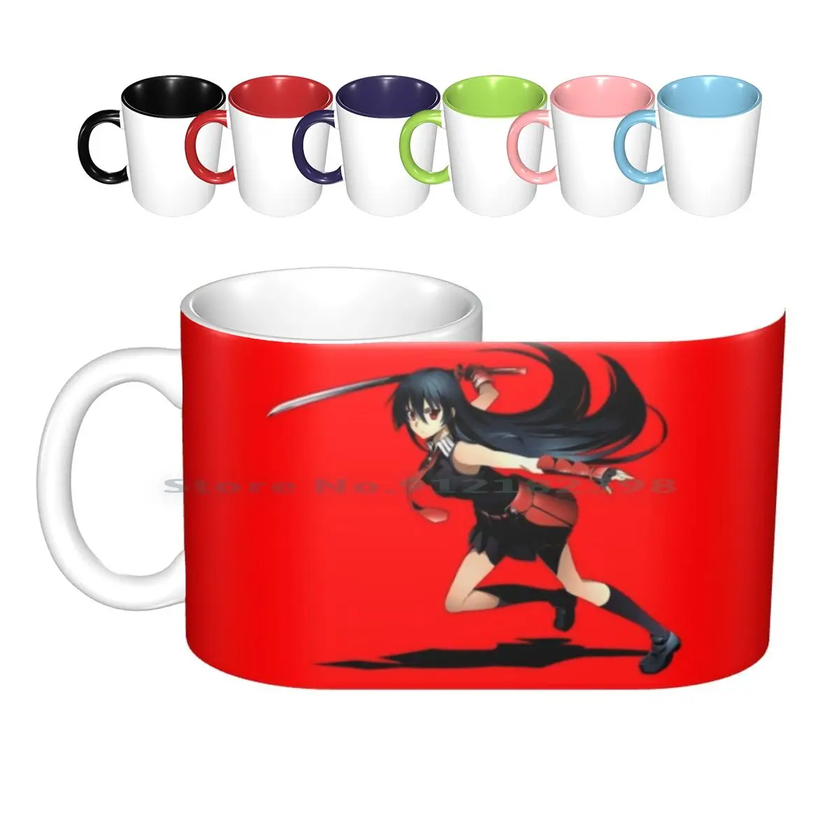 Akame Ga Kill Ceramic Mugs Coffee Cups Milk Tea Mug Akame Ga Kill Creative Trending Vintage Gift Bottle Cup