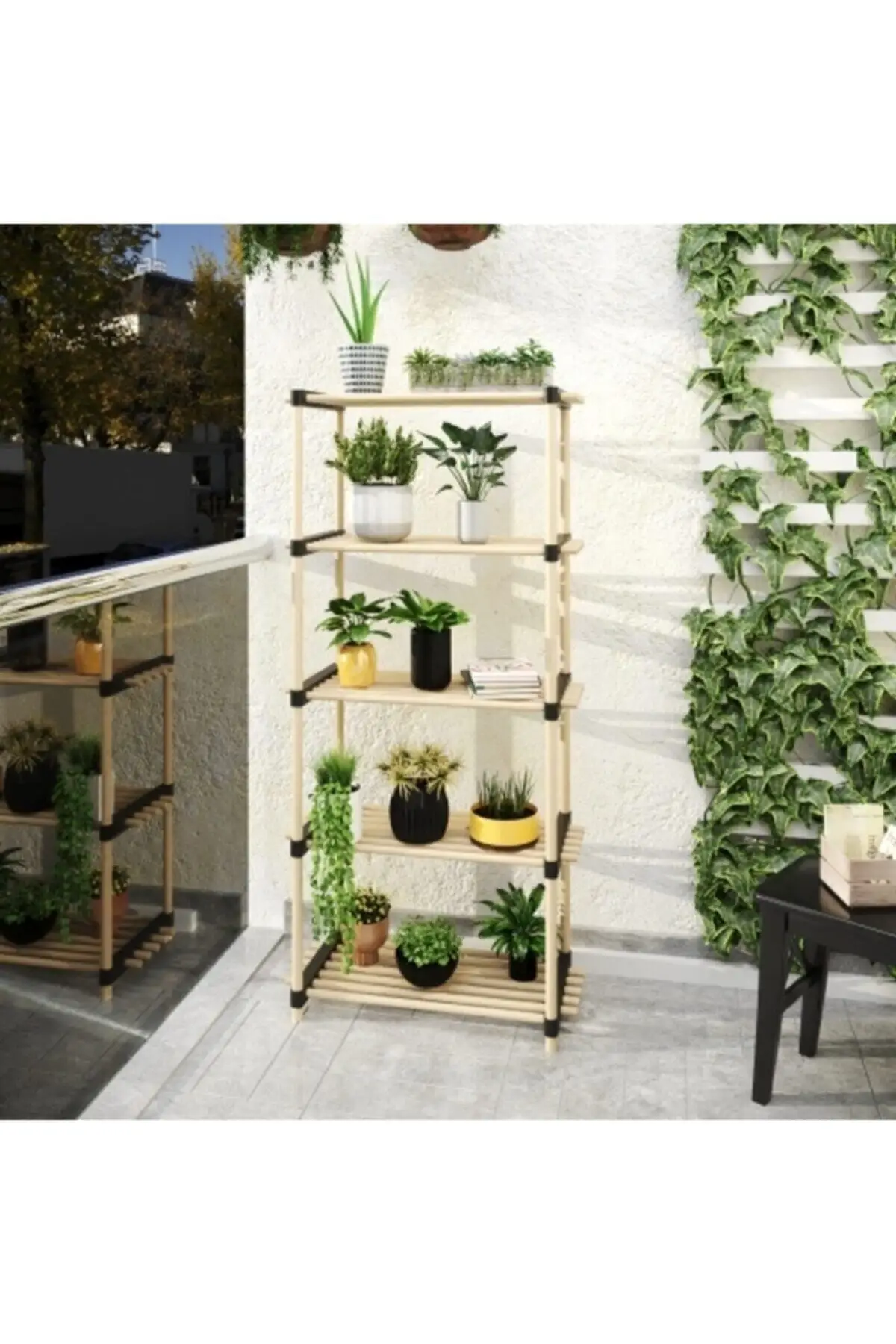 Kayu Modular 5 Rak Fonkisyonel Düsseldorf Seo-8160