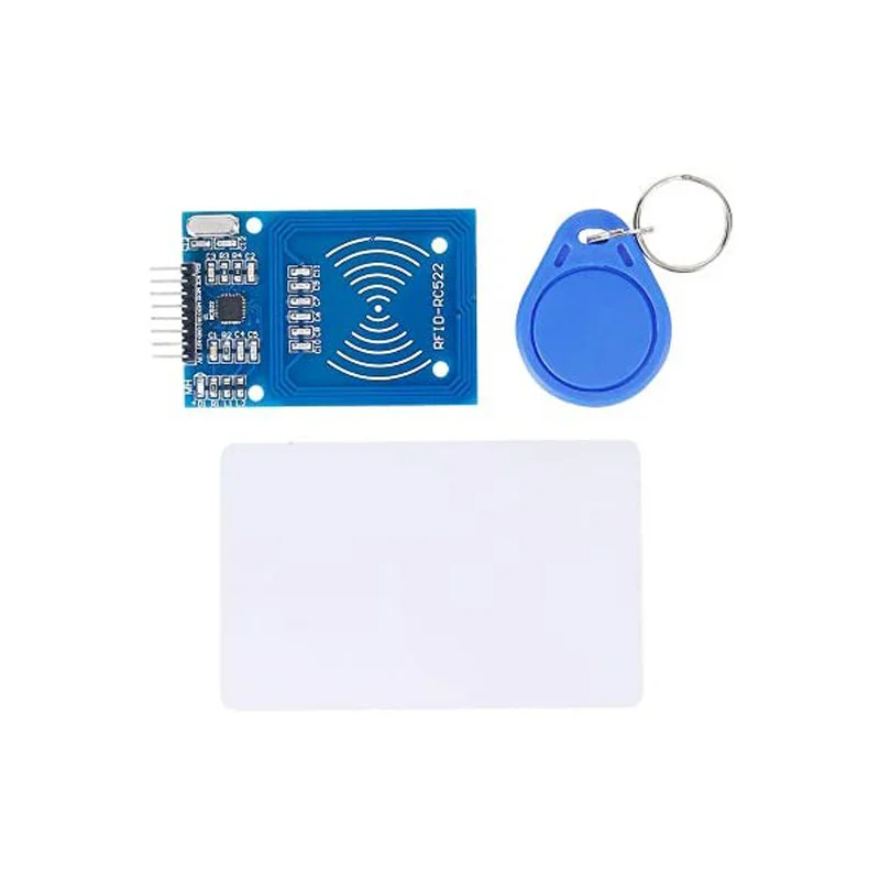 3pcs RFID Kit Mifare RC522 RFID Reader Module with S50 White Card and Key Ring for Arduino Raspberry Pi