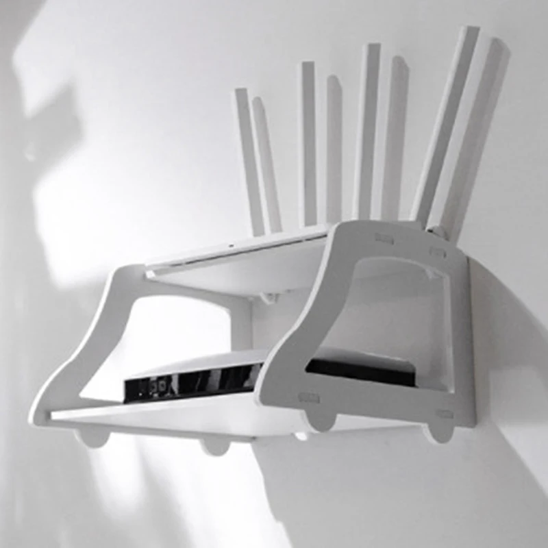 Wall Mount Wifi Router Storage Rack Storage Rack Set-top Box Router Rack Living Room Storage Holder