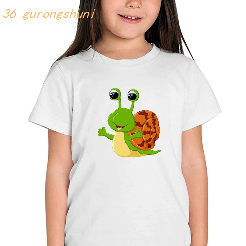 funny anime t shirt boys t shirts cartoon snails kids tshirt t-shirts summer tops for girls shirts kid clothing children clothes