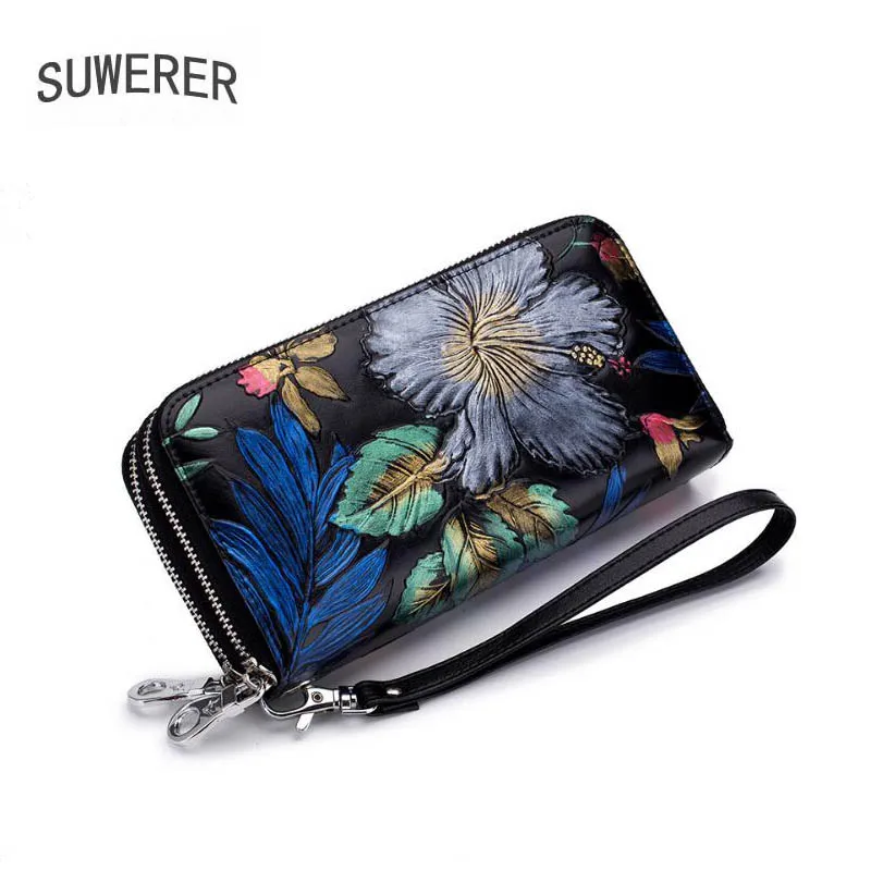 New Quality women wallets leather luxury handbags women bags designer cowhide leather Women's famous brand clutch bag