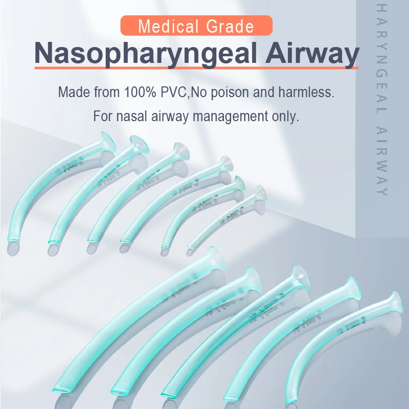 Medical Disposable Nasopharyngeal Airway Set Multiple Models Nasal Pharyngeal Duct Health Care Tools Wholesales 3pcs 4pcs 11pcs