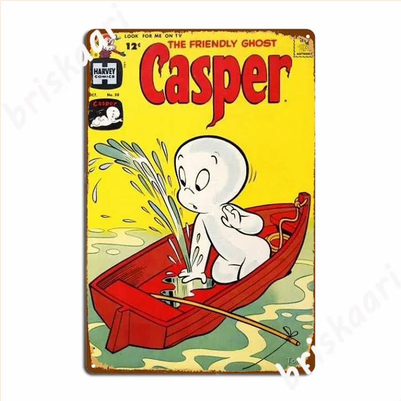 Casper The Friendly Ghost Metal Sign Printing Pub Home Wall Decor Tin Sign Posters