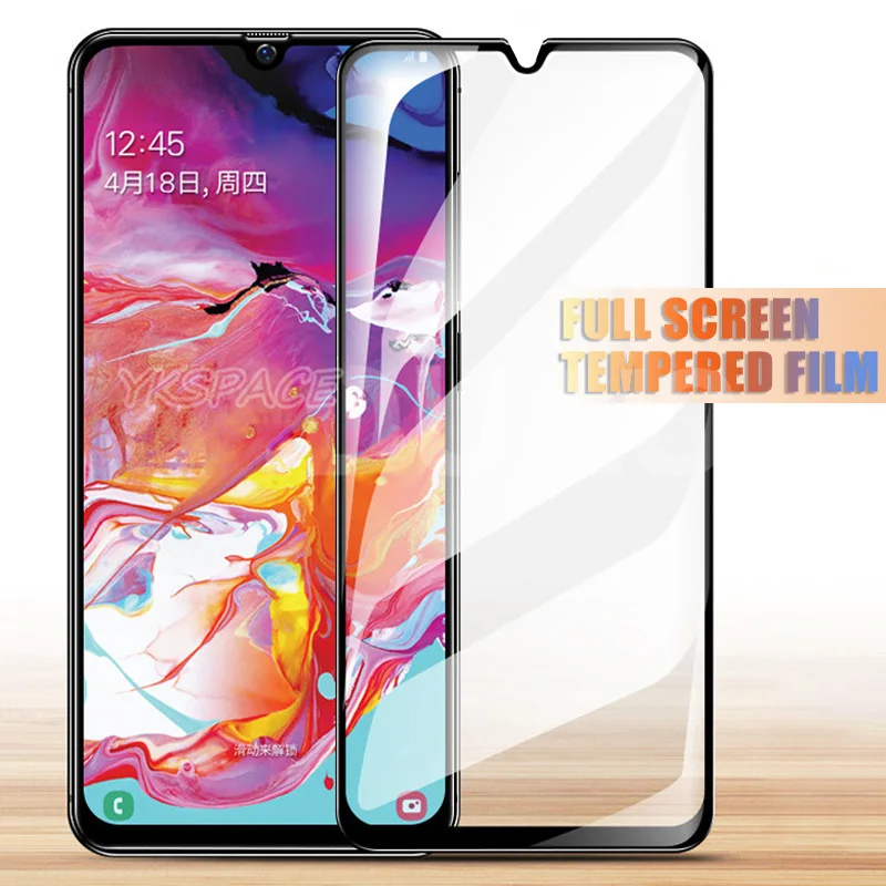 3Pcs 9H 2.5D Full Tempered Glass For Samsung Galaxy A10 A20 A30 A40 A50 A60 A70 A80 A90 A9 2019 Screen Protector Protective Film