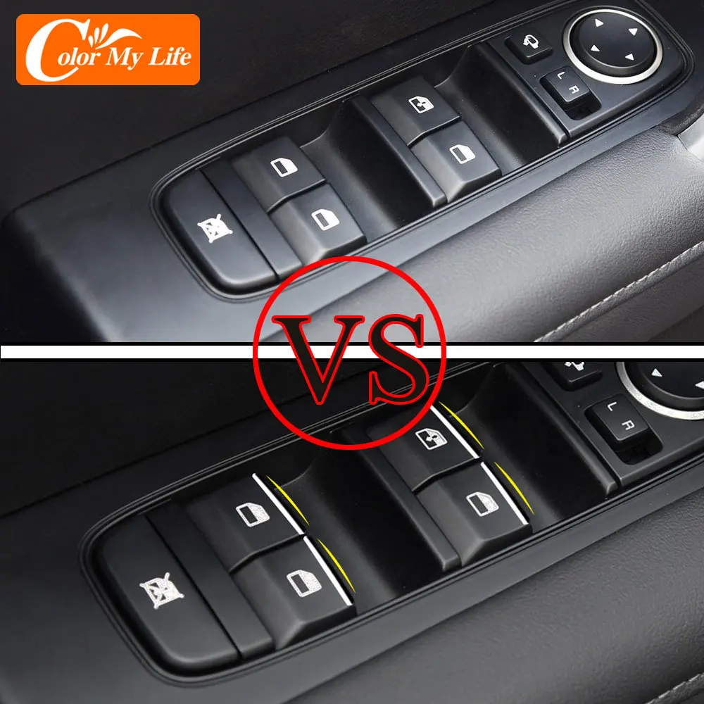 For Kia Sportage SL 3 R Sportage3 SportageR 2011 - 2015 Stainless Steel Car Windows Lifter Switch Panel Knob Trim Sticker LHD