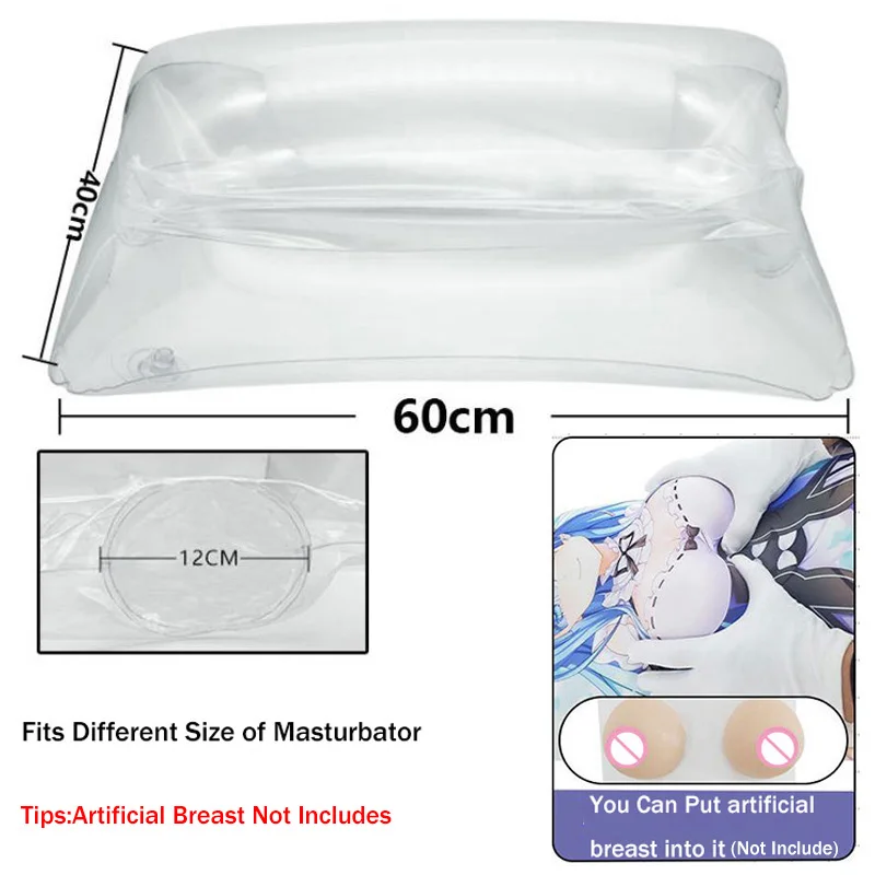 Anime Mens Masturbator Holder Sextoys for Male Inflatable Handfree Air Supportor for Hole Vagina Pocket Sex Pillow Furniture