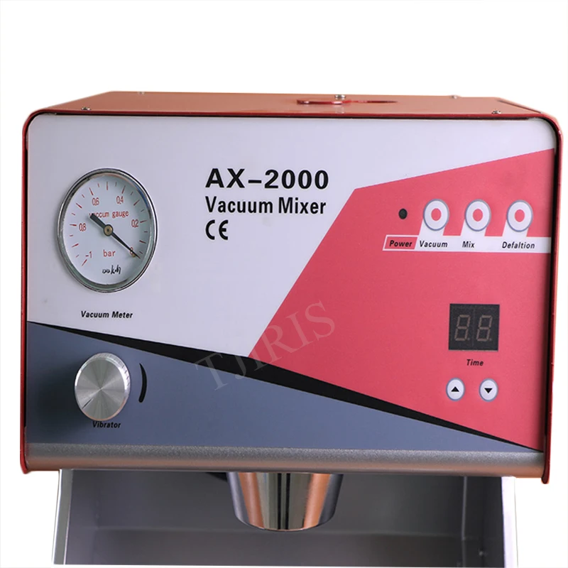 AX-2000C+ New Design Dental Vacuum Mixer with Built-in Vibrator and 2 Mixing Beakers Dental Lab Equipment