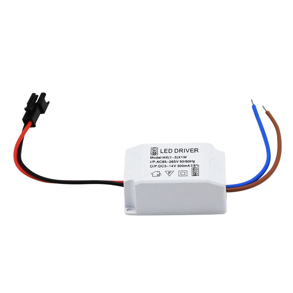 Electronic Transformer LED Power Supply Driver Electronic Adapter 3X1W Simple AC 85V-265V To DC 9V-12V 300mA LED Strip Driver