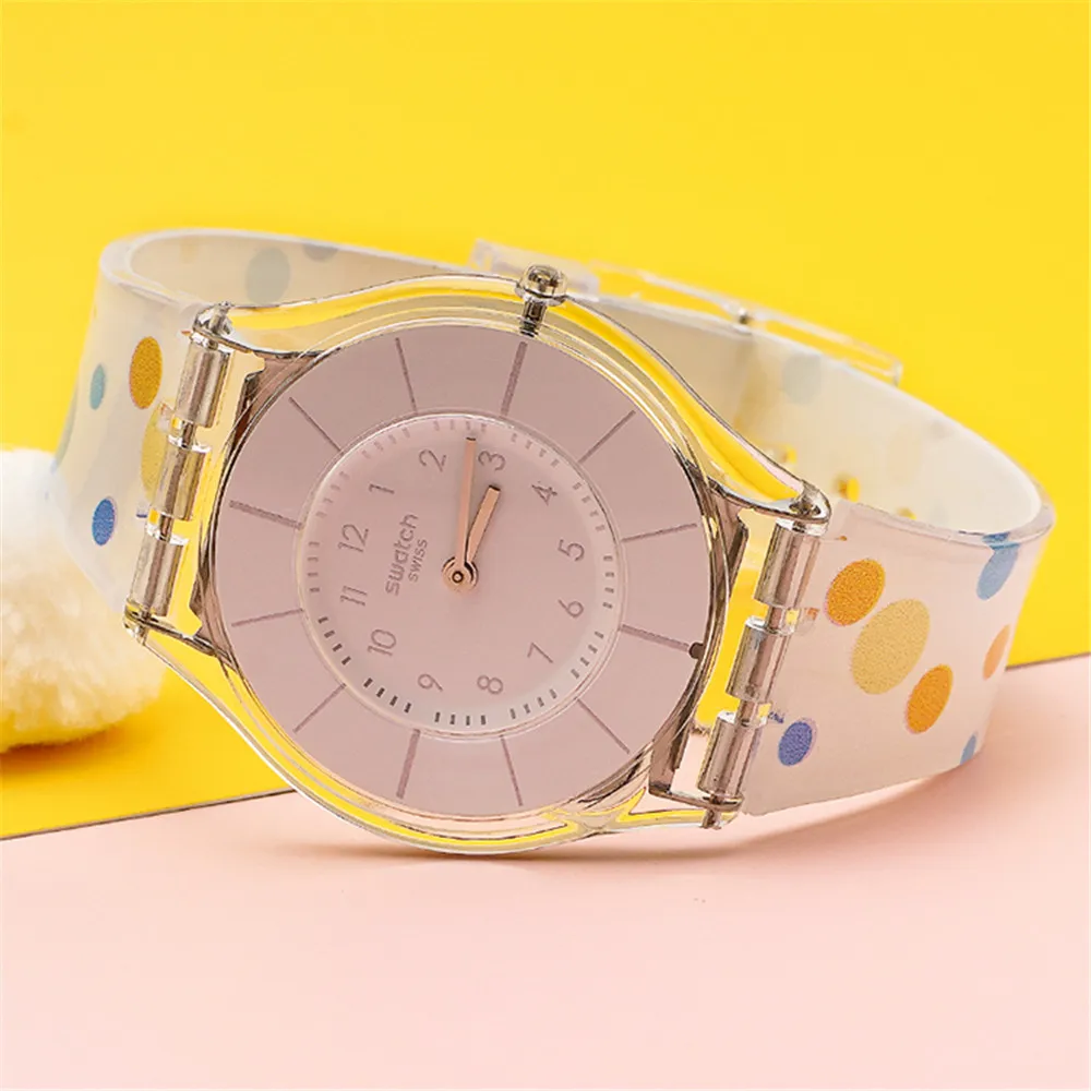 16mm 17mm 19mm Soft Silicone Watch Band for Swatch Strap Colorful Printed Rubber Wrist Bracelet Watchband Accessories for SWATCH